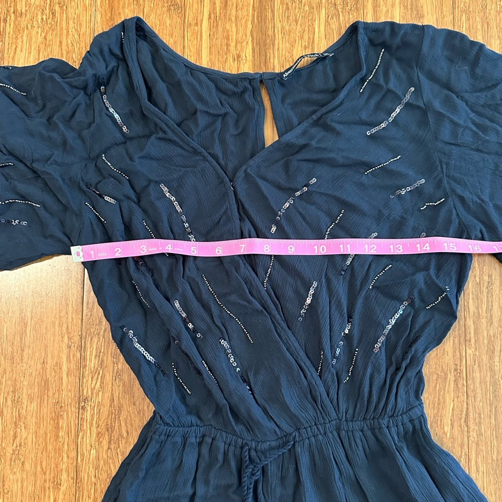 Abercrombie & Fitch Black Sequined Romper Size XS - Picture 6 of 6
